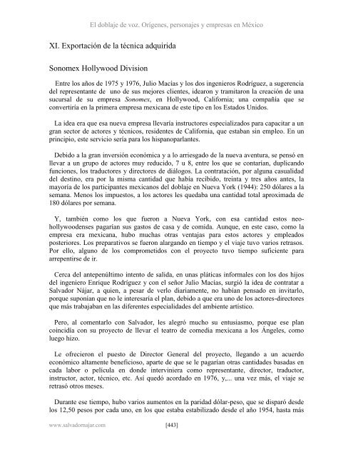 El doblaje de voz. Orígenes, personajes y empresas - Salvador Najar