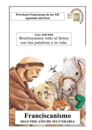 Franciscanismo SEGUNDO AÑO DE SECUNDARIA
