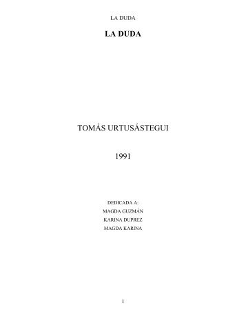 OBRAS/LA DUDA.pdf - Tomás Urtusástegui
