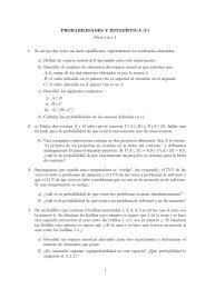 PROBABILIDADES Y ESTADÍSTICA (C) Práctica 1 1. Se arroja dos ...