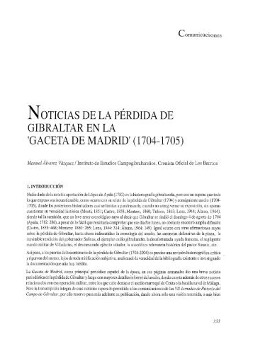 'gaceta de madrid' (1704- 1705) - Mancomunidad de Municipios del ...