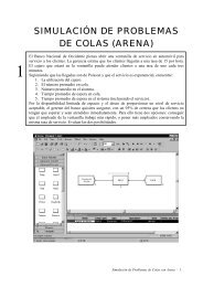 SIMULACIÓN DE PROBLEMAS DE COLAS (ARENA)