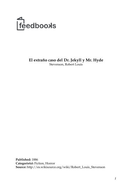 El extraño caso del Dr. Jekyll y Mr. Hyde