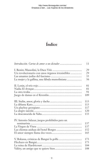 Empieza a leer «Las mujeres de los dictadores - Aguilar