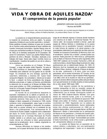vida y obra de aquiles nazoa - Saber ULA - Universidad de Los Andes