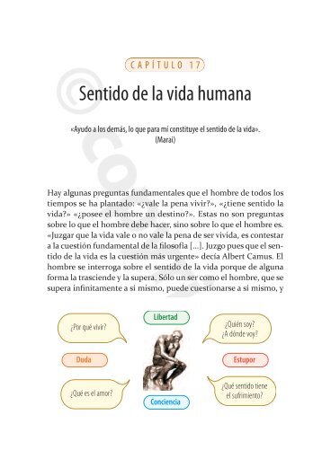 Cap. 17: Sentido de la vida humana