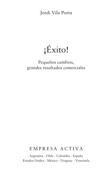 ¡Éxito! Pequeños cambios grandes logros comerciales - Amiando