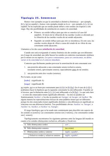 Tipología 25. SONORIDAD - SIL International