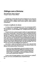 Diálogo com o Sintoma - Escola Letra Freudiana