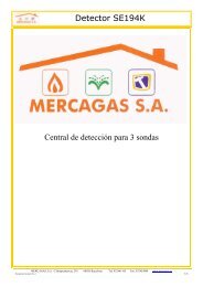 instrucciones SE 194K - Mercagas SA