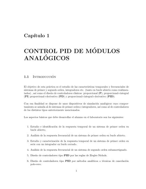 Control PID Analógicos