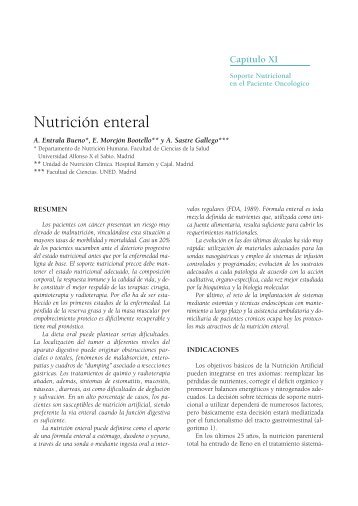 Nutrición enteral - SEOM