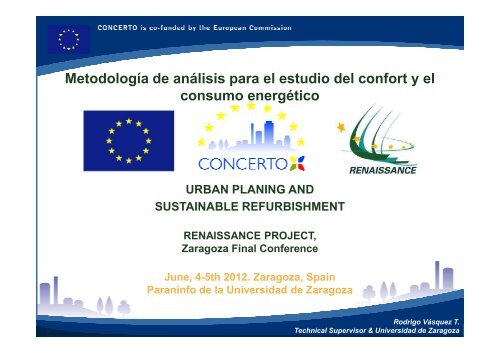 Metodología de análisis para el estudio del confort y el consumo ...