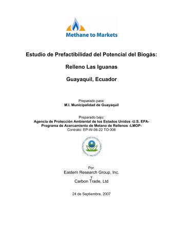 Relleno Las Iguanas Guayaquil, Ecuador - Global Methane Initiative