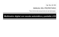 Owner's Manual - Spanish - Radio Shack