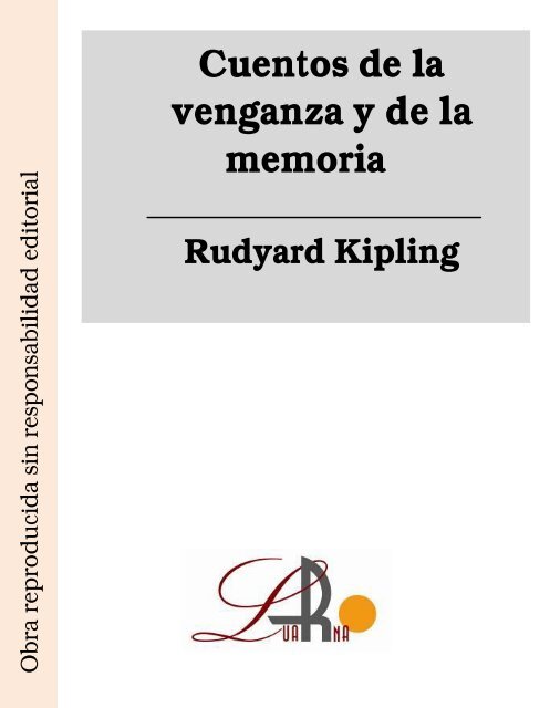 Cuentos de la venganza y de la memoria Rudyard Kipling - Ataun