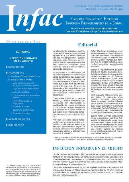 infección urinaria en el adulto - Osakidetza - Euskadi.net