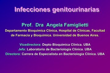 Infecciones genitourinarias