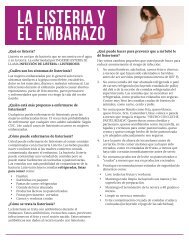 Listeria & Pregnancy - Spanish