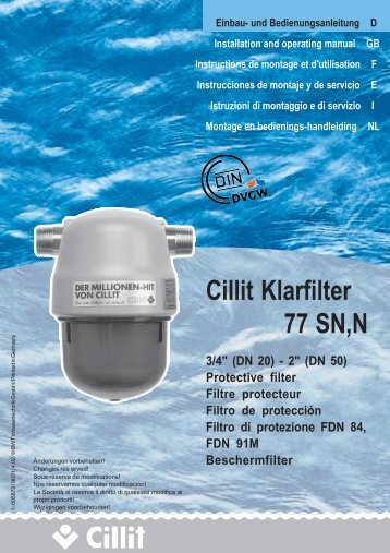 1-505465 Cillit Klarfilter 77 DIN A 5.pmd - Cillichemie