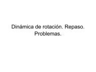 Dinámica de rotación. Repaso. Problemas.