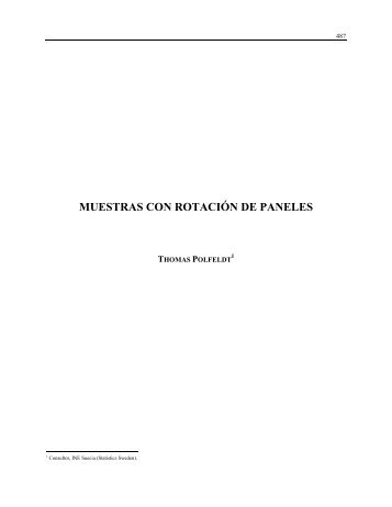 MUESTRAS CON ROTACIÓN DE PANELES