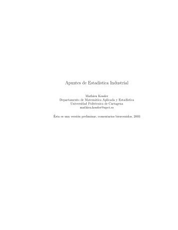 Apuntes del tema 6 - Departamento de Matemática Aplicada y ...