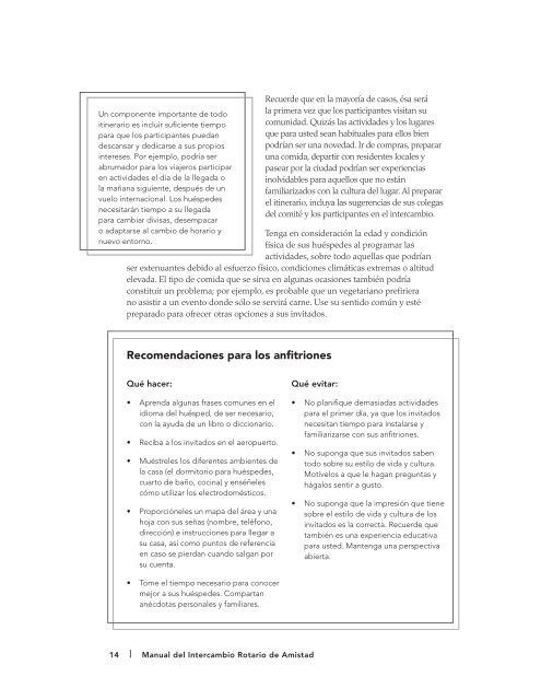 Manual del IntercaMbIo rotarIo de aMIstad - Rotary International