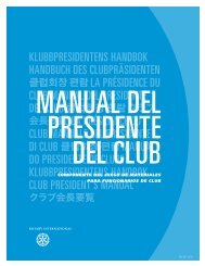 Manual del presidente del club - Rotary International