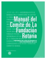 Manual del Comité de la Fundación Rotaria - Rotary International