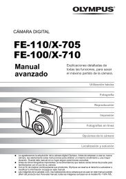 FE-110 X-705 FE-100 X-710 Manual Avanzado ES - Olympus America