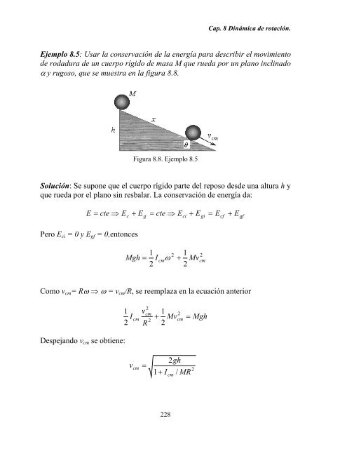 Capítulo 8. Dinámica de Rotación - DGEO