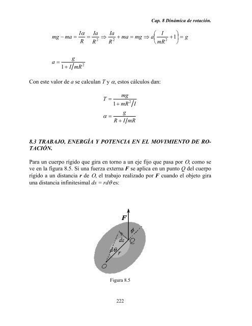 Capítulo 8. Dinámica de Rotación - DGEO