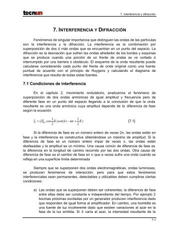 7. interferencia y difracción - Tecnun