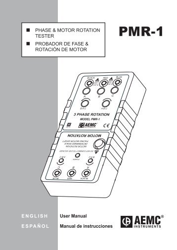 Modelo PMR-1 - Chauvin Arnoux Group