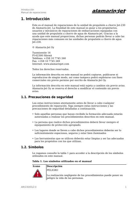 Manual de reparaciones - HT Laser Oy