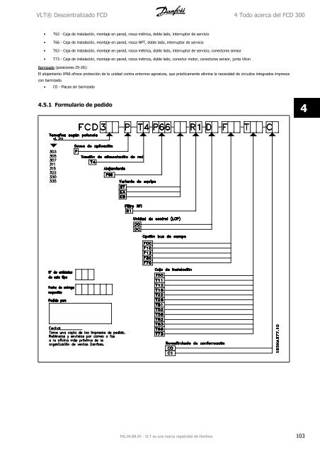 Manual de Funcionamiento VLT® FCD 300 - comser ltda.