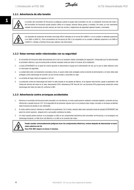 Manual de Funcionamiento VLT® FCD 300 - comser ltda.