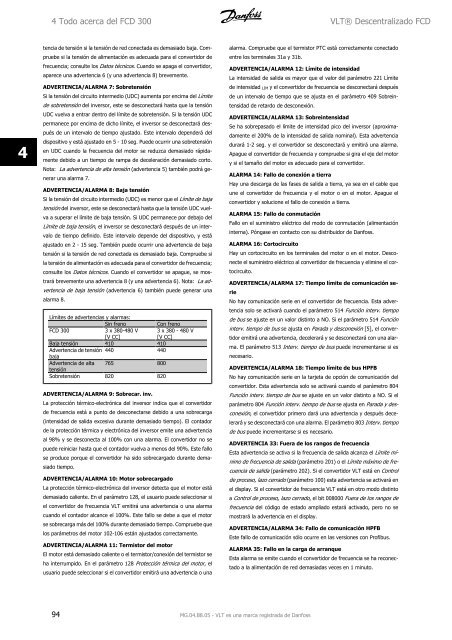 Manual de Funcionamiento VLT® FCD 300 - comser ltda.