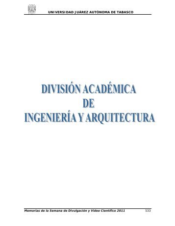 División Académica de Ingeniería y Arquitectura - Universidad ...