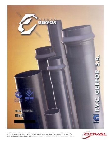 Gerfor - Tubería y Accesorios Riego - Coval.com.co