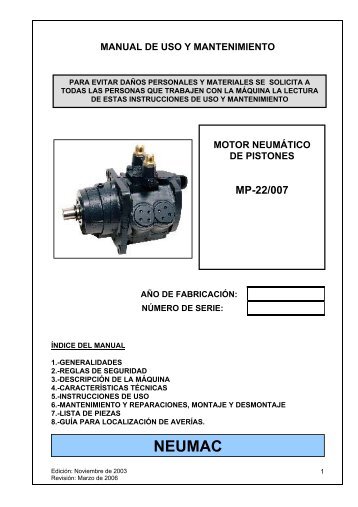 Manual MP22/007 - neumac