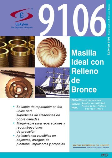 EpXylon 9106 Masilla Ideal con Relleno de Bronce