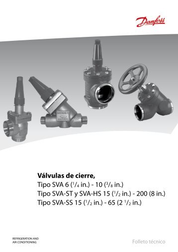 Válvulas de cierre, Tipo SVA 6