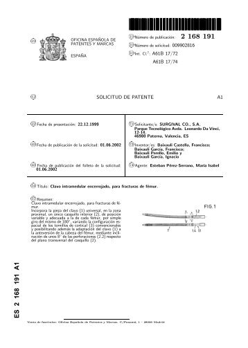 clavo intramedular encerrojado, para fracturas de femur.