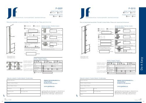 Descargar catalogo - Productos Inoxidables S.A.