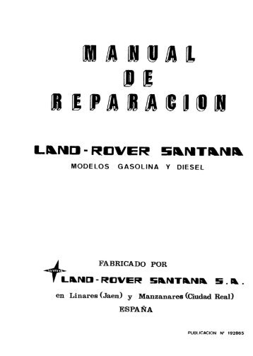 Manual De Taller Land Rover Santana Gasolina Y Diesel.pdf