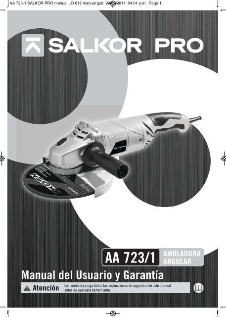 AA 723-1 SALKOR PRO manual_LO 612 manual ... - Gruposbk.com.ar