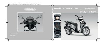 MANUAL DEL PROPIETARIO SH125/R - SH150/R - Honda