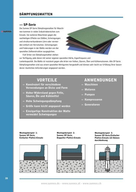 SUNNEX Maschinenschuhkatalog - Roth GmbH & Co. KG